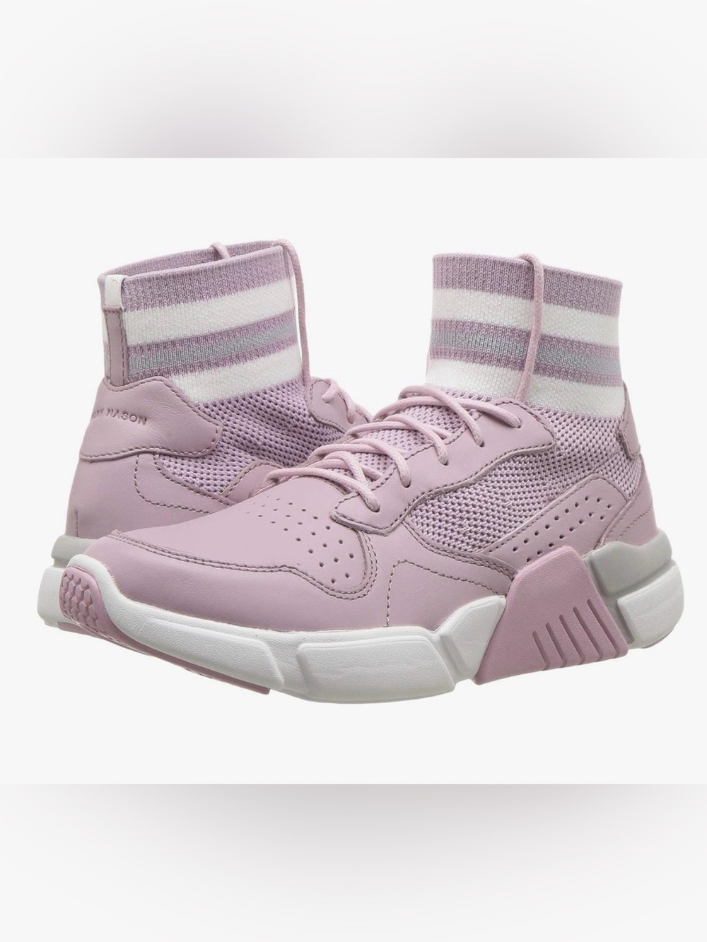 Mark Nason Lilac Pink Sock-Style Sneakers